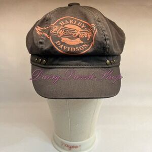 ✨Harley Davidson Womens Newsboy Hat Biker Vintage Authentic Motorcycle One Sz🏍️